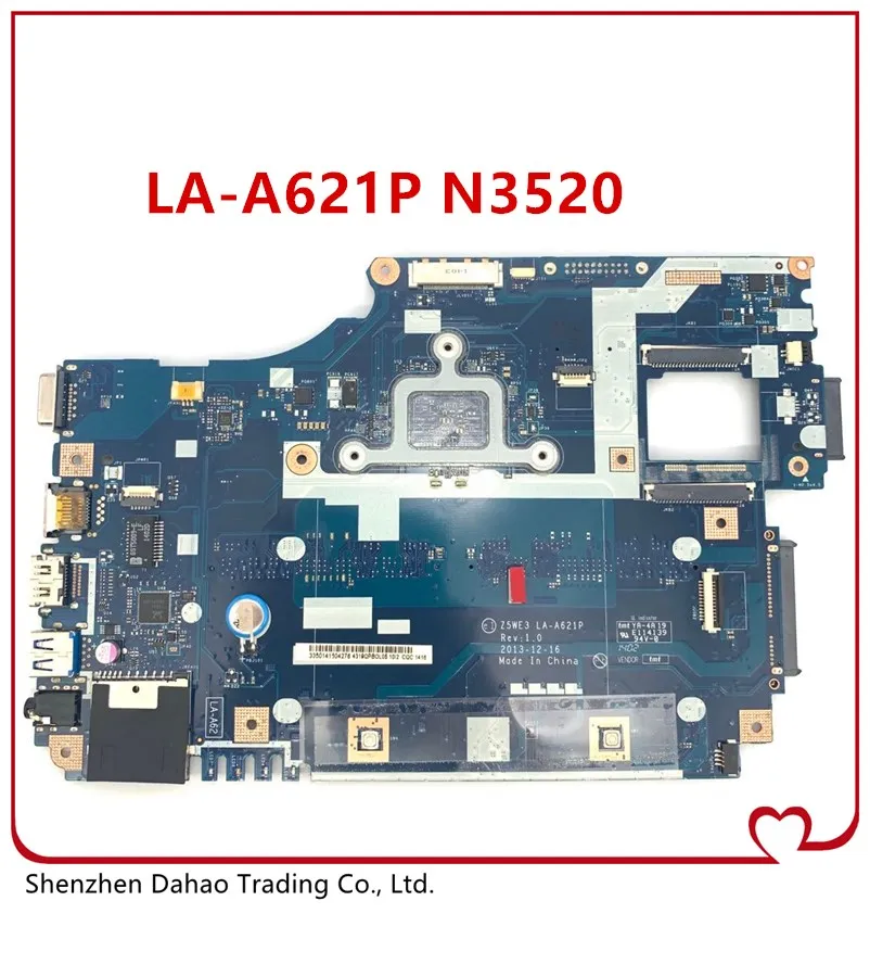 

CPU N3520 for Z5WE3 LA-A621P BGA For Acer aspire E1-510 E1-510 laptop motherboard 100% fully tested ok