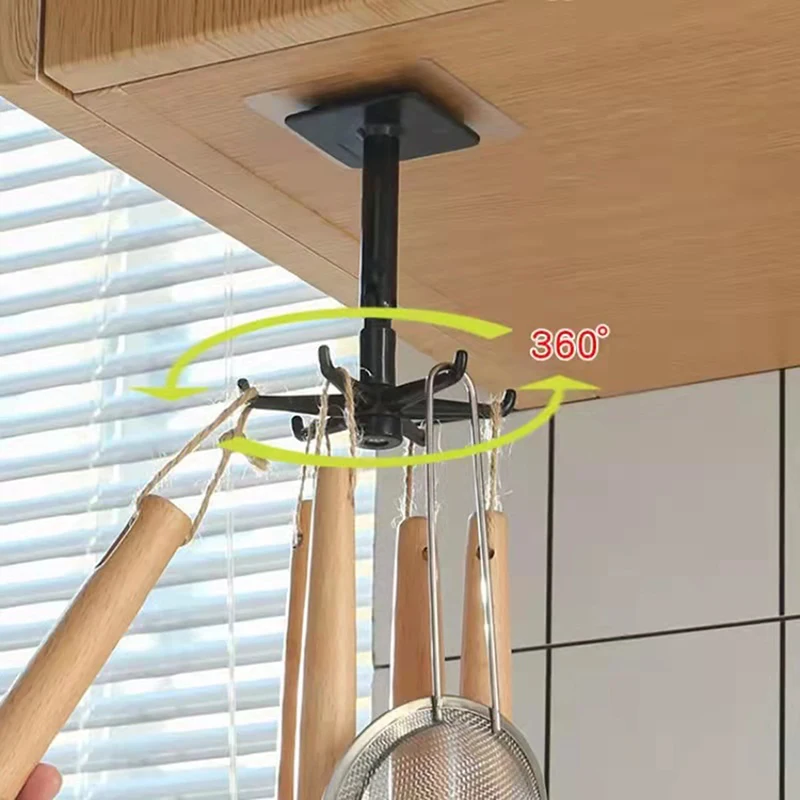 поворотный настенный крюч крючок Кухонная вращающаяся полка для хранения