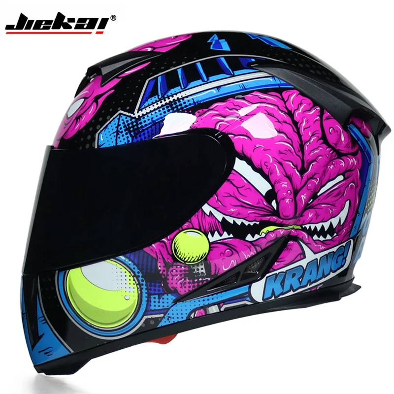 Moto rcycle шлем capacete cascos полное лицо гоночные шлемы двойной козырек гоночный Мото Кросс шлем Casco модульный Мото шлем - Цвет: b2