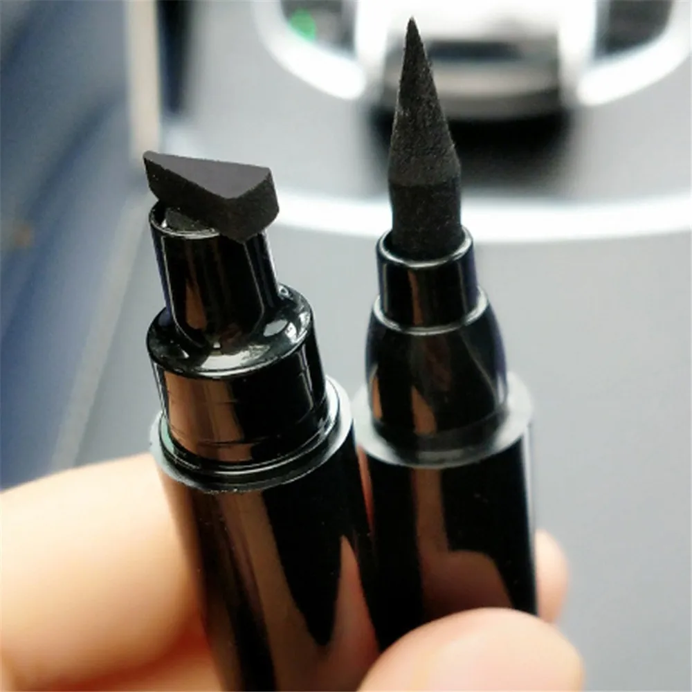 3 шт./компл. двухсторонняя подводка для глаз штамп жидкая карандаш супер яркость с