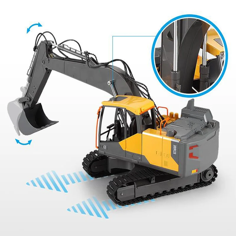 Детская игрушка с дистанционным управлением сплав экскаватор модель три в одном