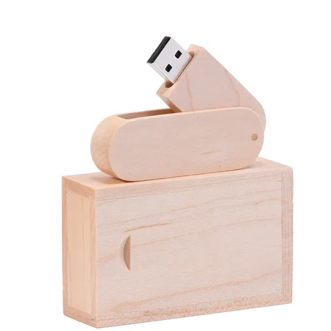 Деревянный поворотный флеш-накопитель JASTER, USB 2,0, деревянный флеш-накопитель, 4G, 8G, 16 ГБ, 32 ГБ, 64 ГБ
