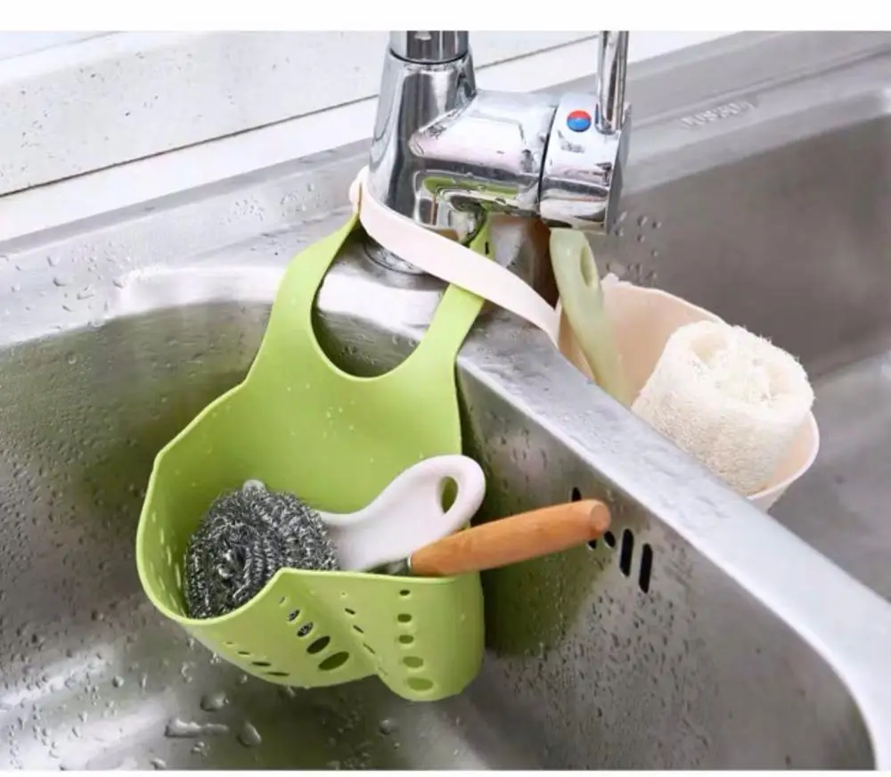 Кухонная Раковина Губка висит ПВХ стеллаж сливной кран ведро для хранения 7