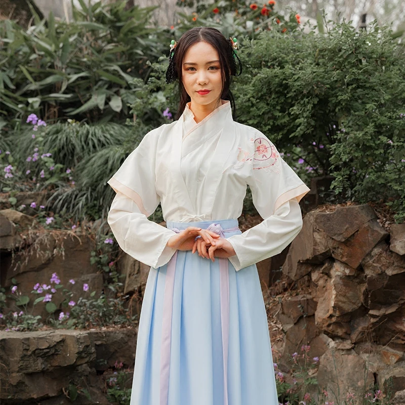 Новый Традиционный китайский костюм древней династии Тан женский красивая