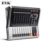 EYK EA80 8-канальная микшерная консоль с бесшумным переключателем и переключателем PFL Bluetooth Запись 3-полосный EQ 16 DSP Эффект Профессиональный USB аудио микшер