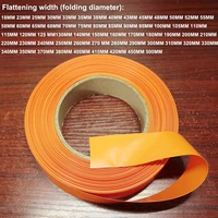 1kg 18650 lithium battery pvc heat shrinkable film tube 21700 battery skin shrink packaging sleeve orange 200mm wide