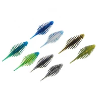 10pcs eco friendly pvc 5cm artificial baits bionic fake lure fishing tackle gear color simulation fish attracting equipment