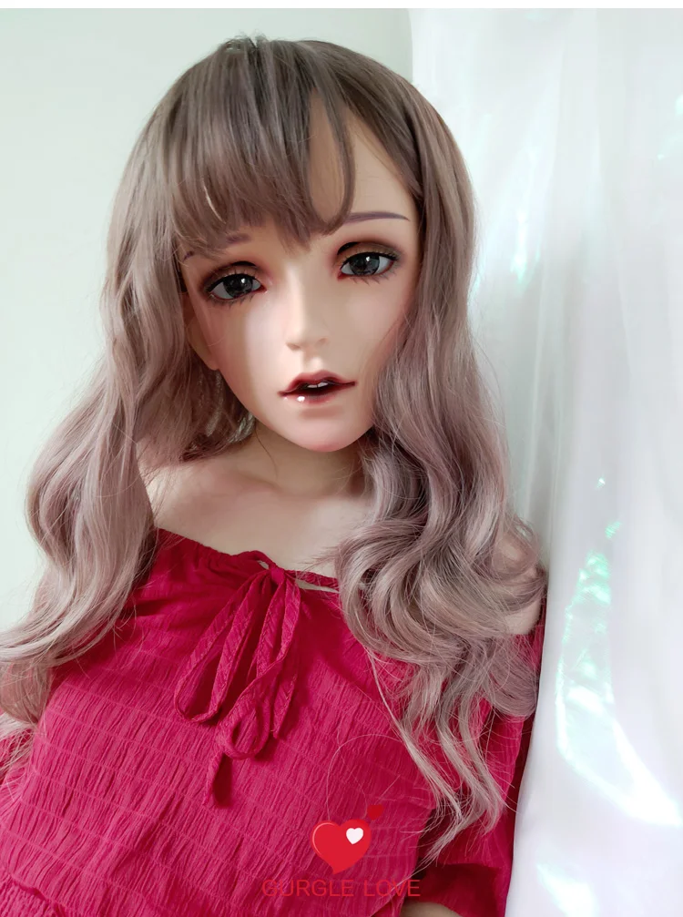 (Jia) Девочка милая девочка Смола полуголовы маска кигуруми с BJD глазами Косплей