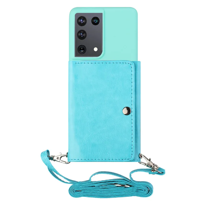 

TPU Multifunction Card Package Soft Shell Protective Cover Phone Cases For Samsung Galaxy A42 A12 A52 A72 5G S30 S20 Plus Ultra