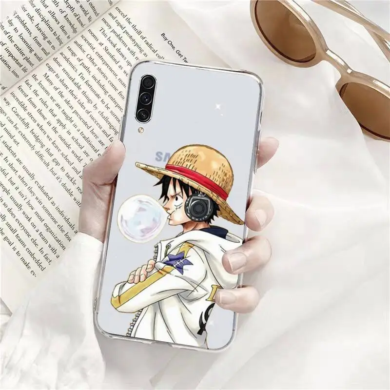 

one peace Monkey D. Luffy Phone Case Transparent for Samsung A71 S9 10 20 HUAWEI p30 40 honor 10i 8x xiaomi note 8 Pro 10t 11