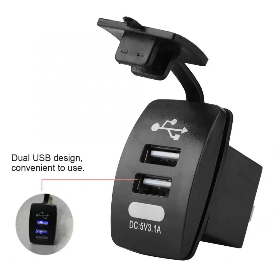 12-24 В водонепроницаемое зарядное устройство с двумя USB-портами 3 1 А | Автомобили и