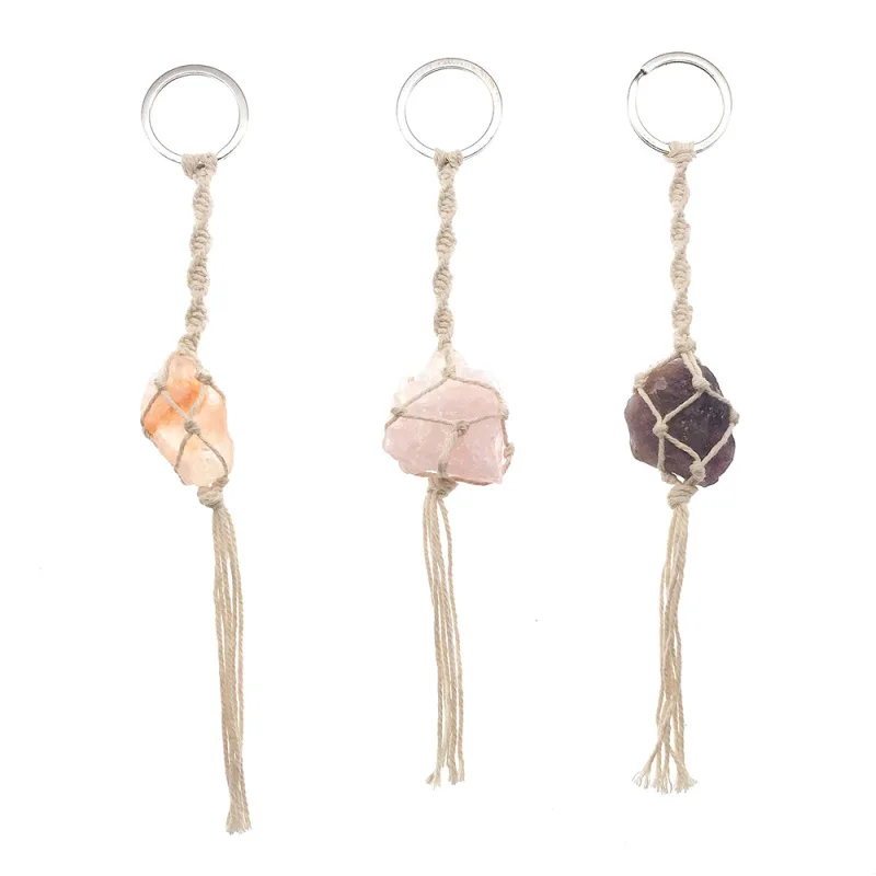 

1 шт. подвесные украшения из натурального хрустального камня брелок для рюкзака Подвеска DIY Аксессуары