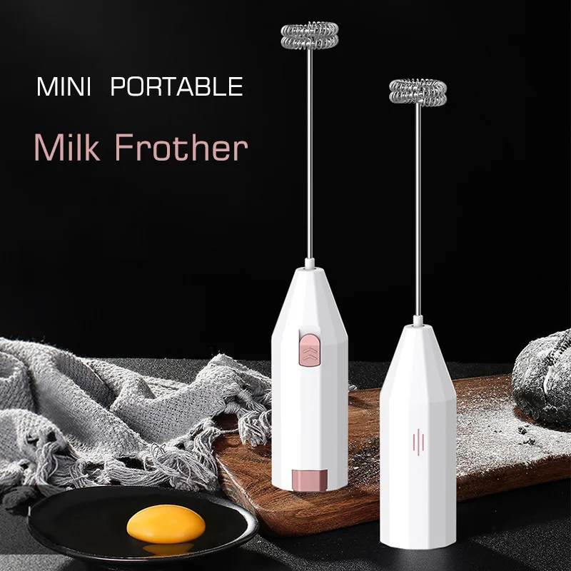 Электрический вспениватель молока ручной взбиватель для кофе яиц мешалка