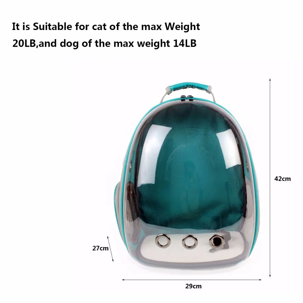

Cat Carrier Bags Breathable Pet Carriers Small Dog Cat Backpack Travel Space Capsule Cage Pet Transport Bag Carrying Bag For Cat