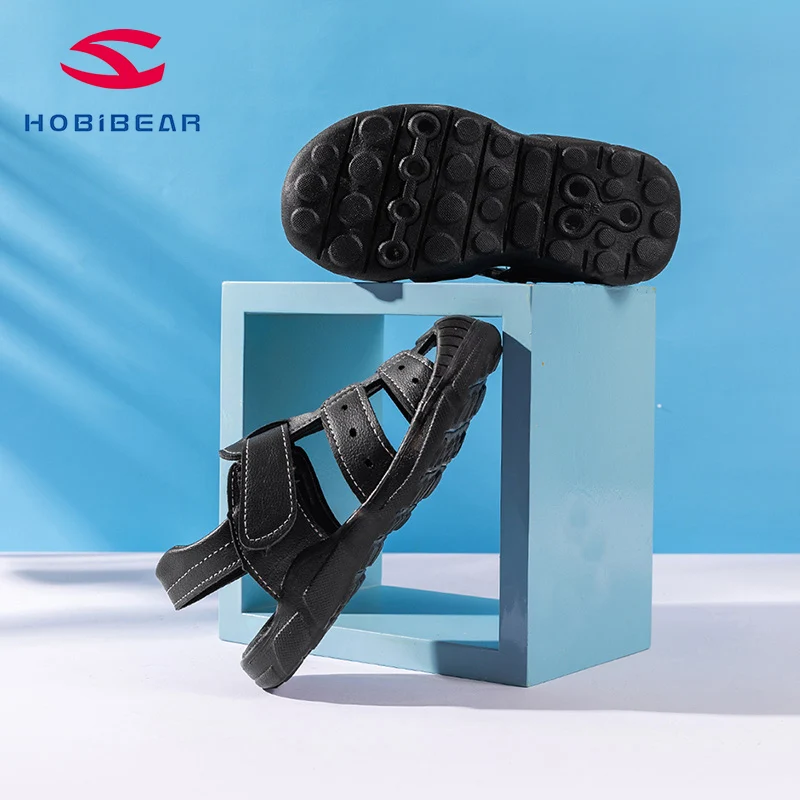 Пляжная обувь HOBIBEAR сандалии для младенцев кожаная повседневная летняя мальчиков
