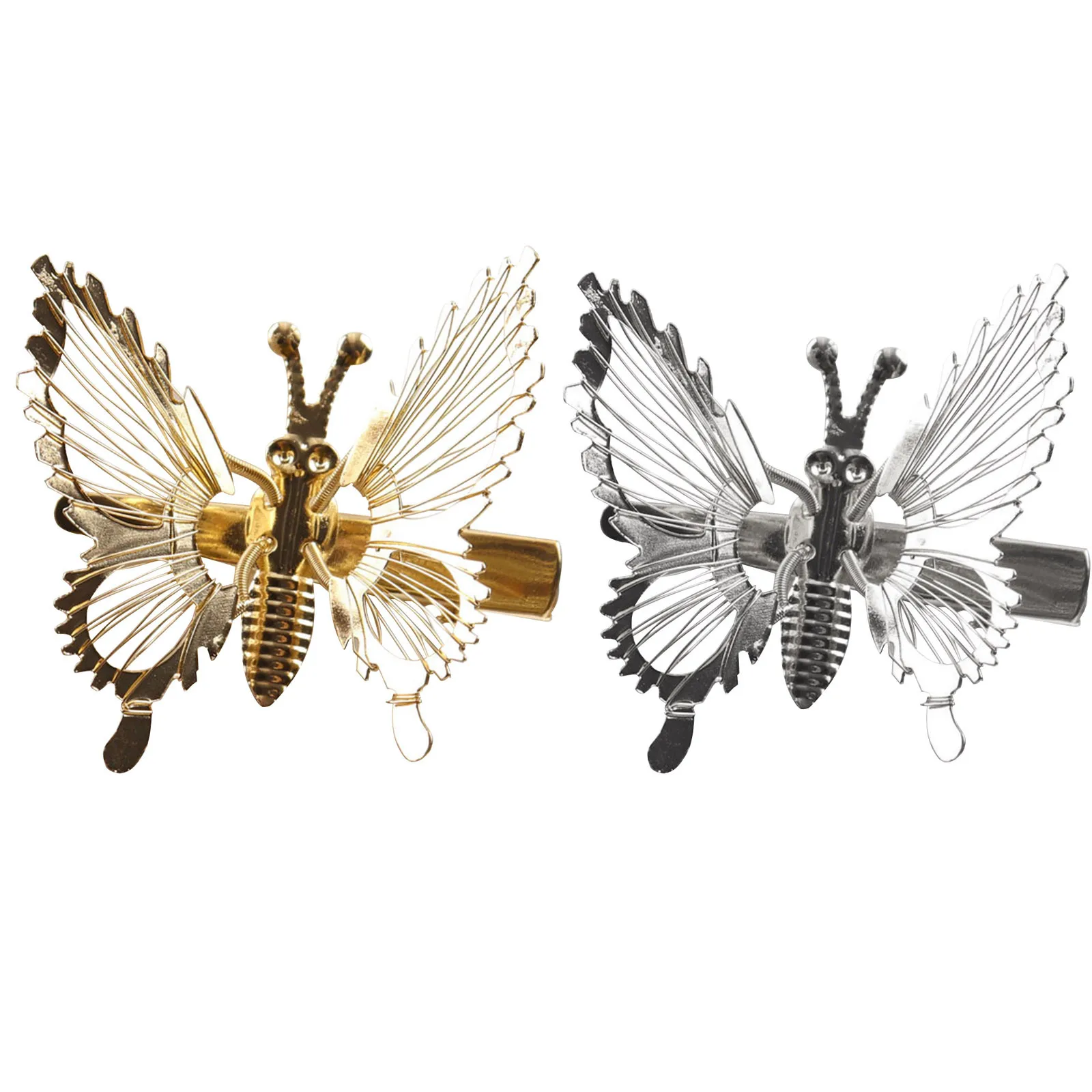 

Butterfly Metal Women's Hairpin Simple Casual Party Fashion Girls Headband Vintage Sweet Hong Kong Style Ladies Hair Claw Clips
