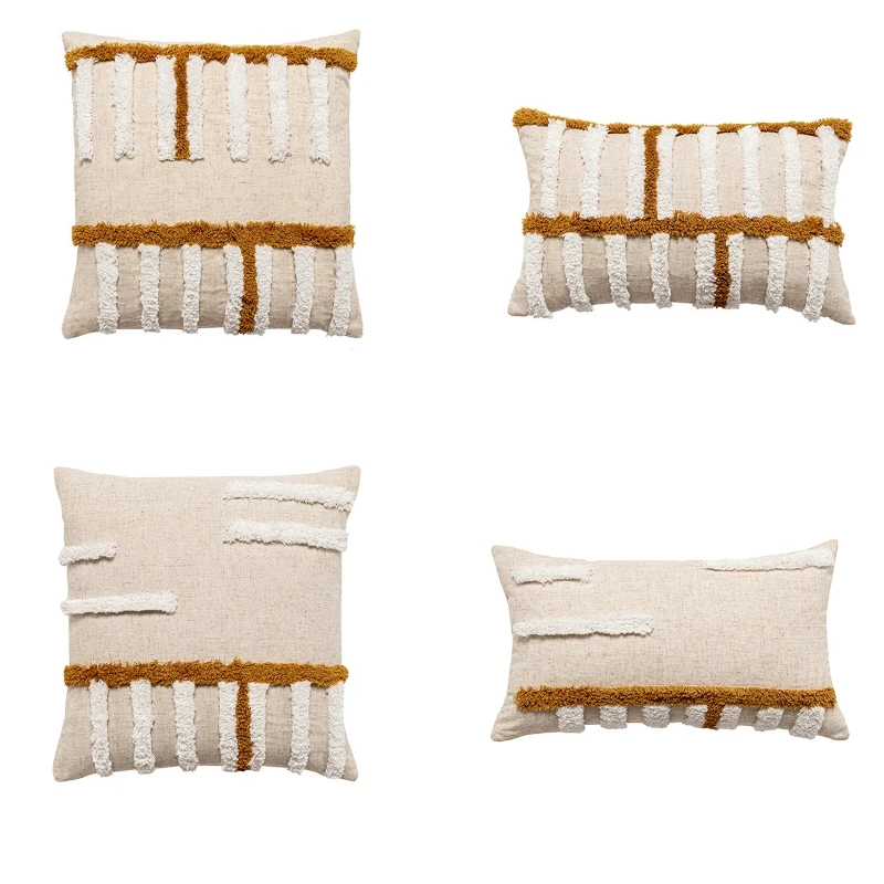 

Boho Throw Pillow Case Modern Decorative Geometric Cushion Cover Home Pillowcase R7UA