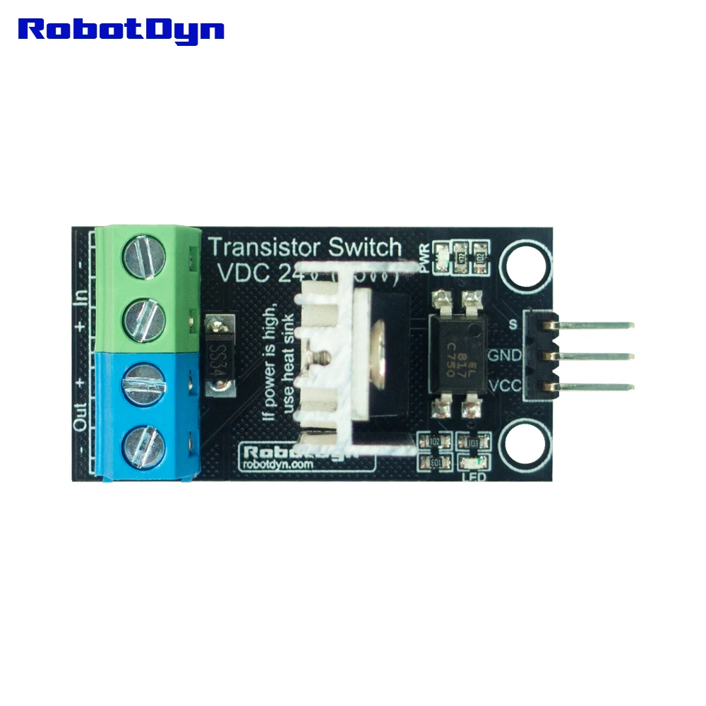 Транзистор MOSFET DC переключатель, 5V logic, DC 24 V/30A с оптопары