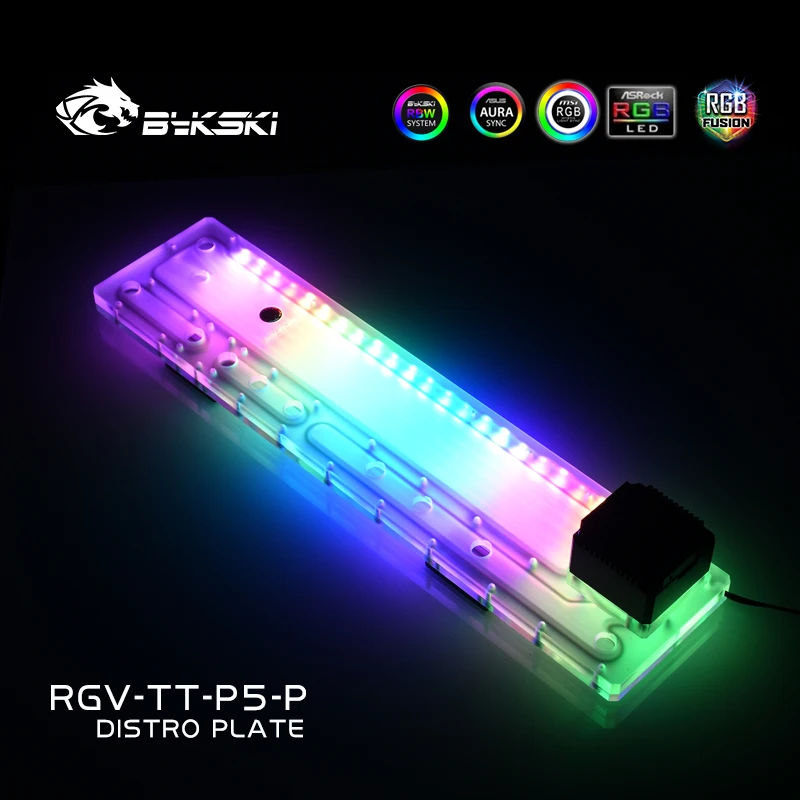 Акриловая доска BYKSKI для раствора водных каналов ThermalTake/Tt Core P5 блока ЦП GPU/3PIN