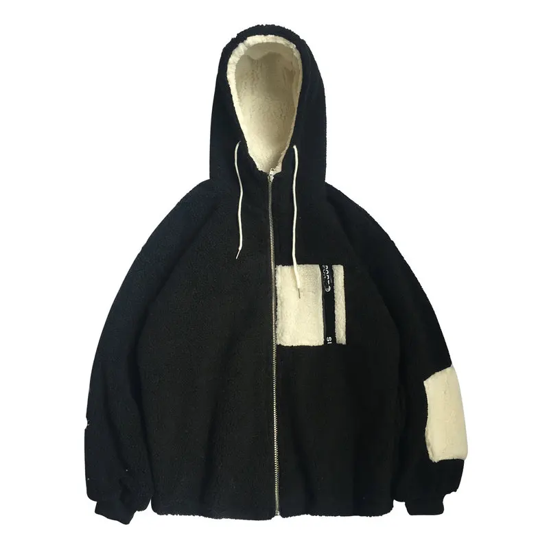 Liketkit Мужские Зимние флисовые парки 2019 Винтажные Лоскутные цветные толстые