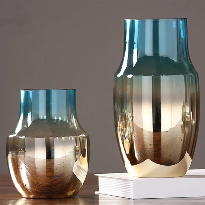 Держатель для растений дома разноцветная стеклянная ваза цветочных горшков с