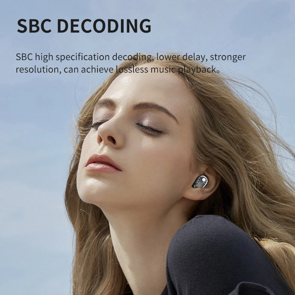 TWS Bluetooth-совместимые беспроводные наушники 5.0 портативные внешние аккумуляторы