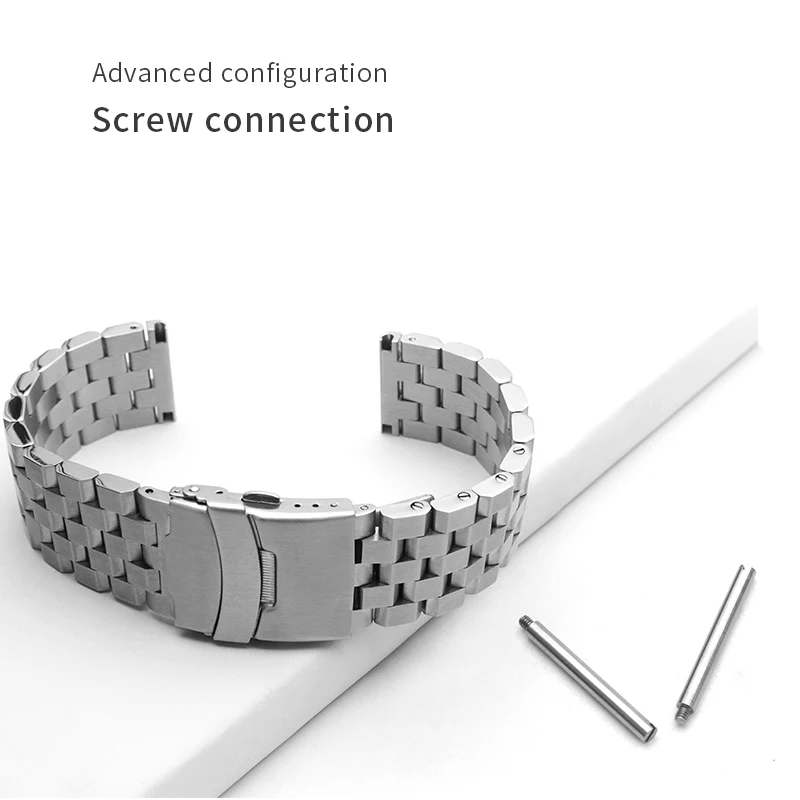 Metal watch band 16mm 18mm 20mm 24mm stainless steel diving tank strap