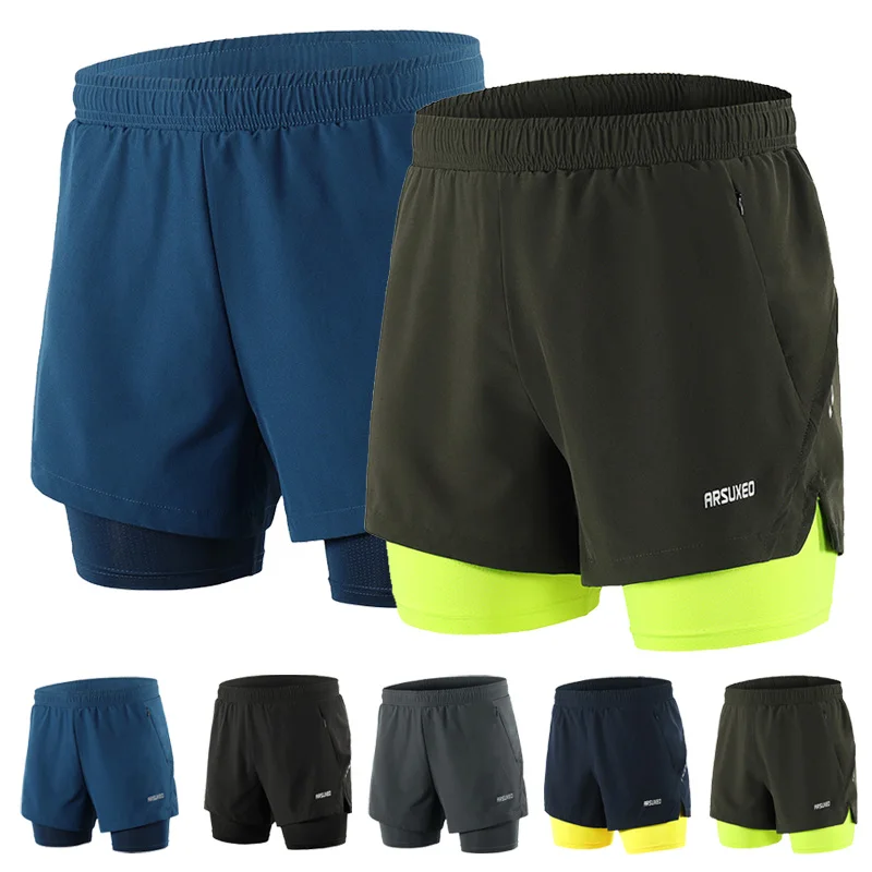 

Men Outdoor Running Sports Shorts Loose Liner For Training Exercise Jogging Sports Adjustable Elastic Waistband Breathable