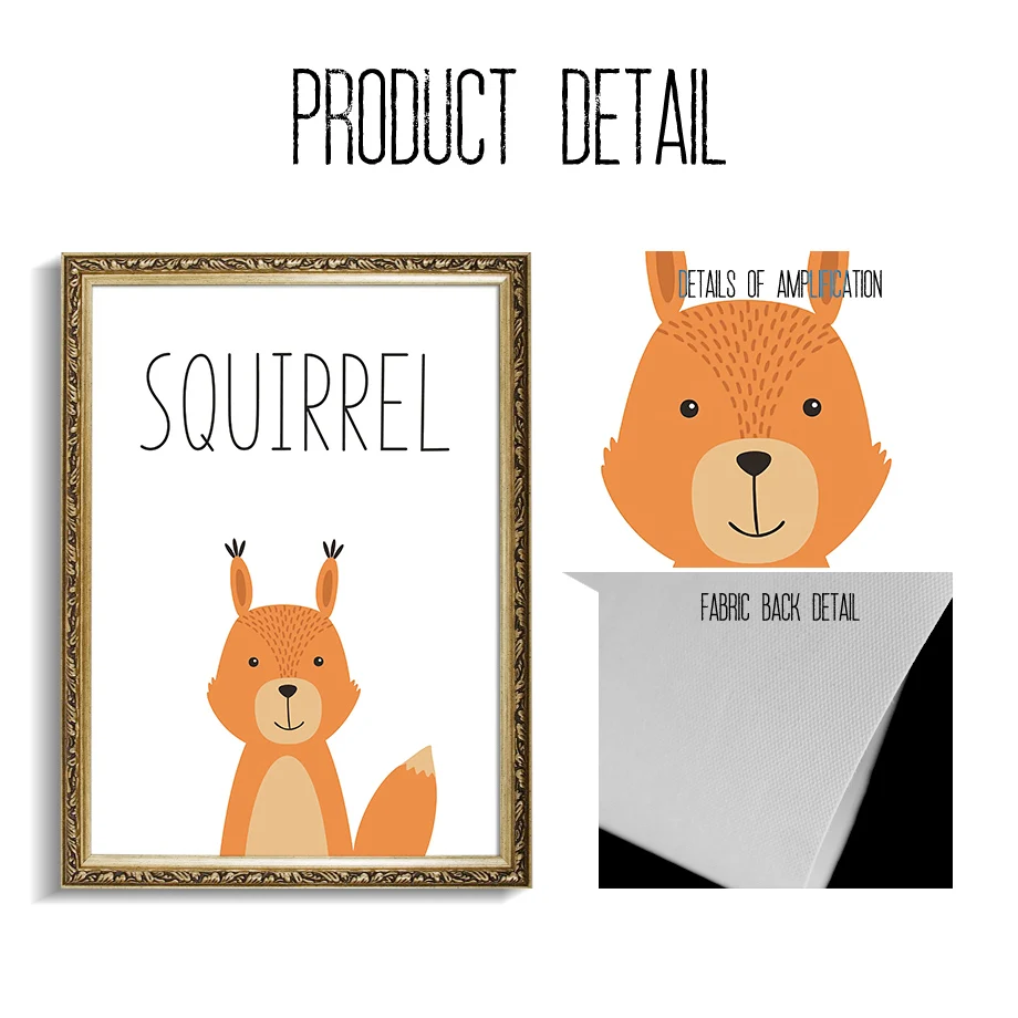 Лев Ягуар ящерица медведь енот Лиса животные скандинавские постеры и принты