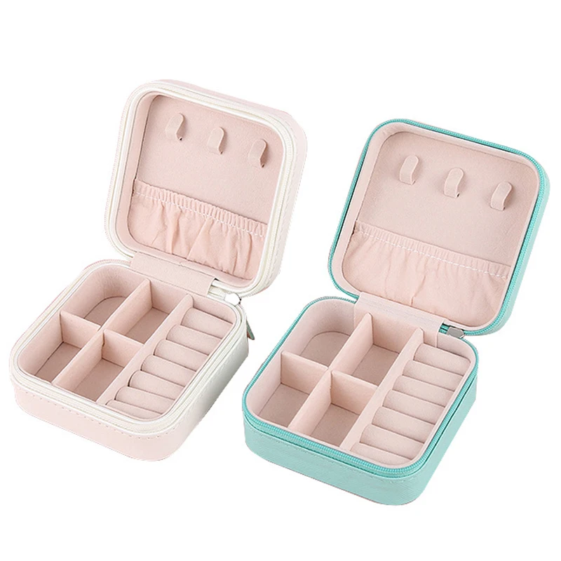 

New Mini Jewelry Organizer Display Travel Jewelry Case Boxes l Portable Jewelry Box Storage Organizer Earring Holder Gifts