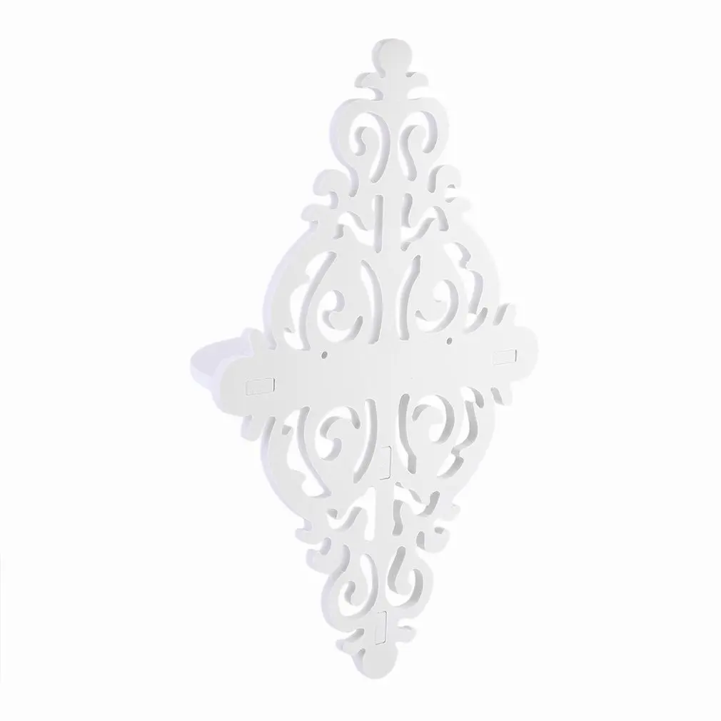 

European Style Wall Shelf White Sharp Point Storage Board Wall Bedroom Wall Storage Rack Decorative Flower Rack