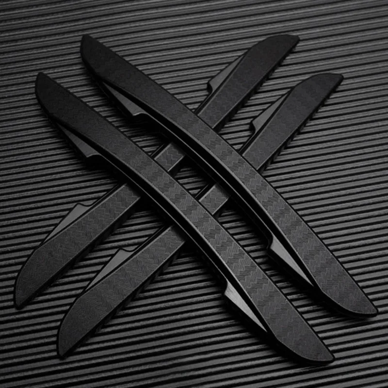 

4PCS Car Door Side Anti-collision Strip Rearview Mirror Anti-scratch Silicone Sticker Car Door Edge Guard Strip Accessories