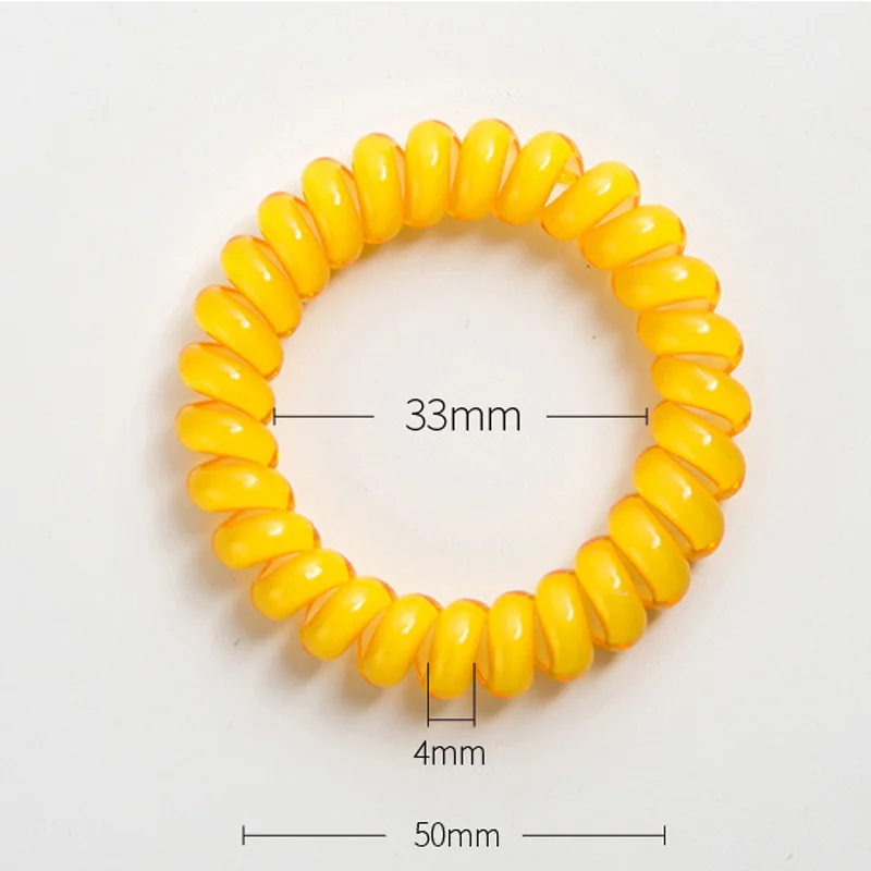 2 шт. женские эластичные резинки для волос в виде спирали |