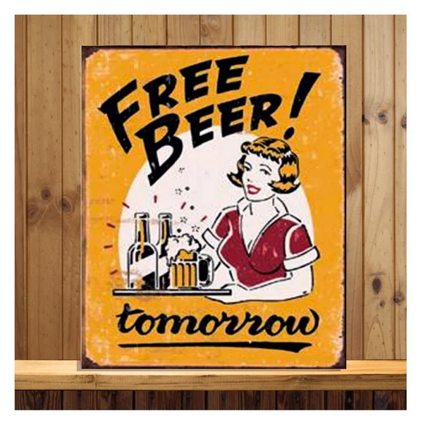 

Картель de Metal de cerveza бесплатно, картель de para de Metal, картель de pared, pared para el hogar, garaje