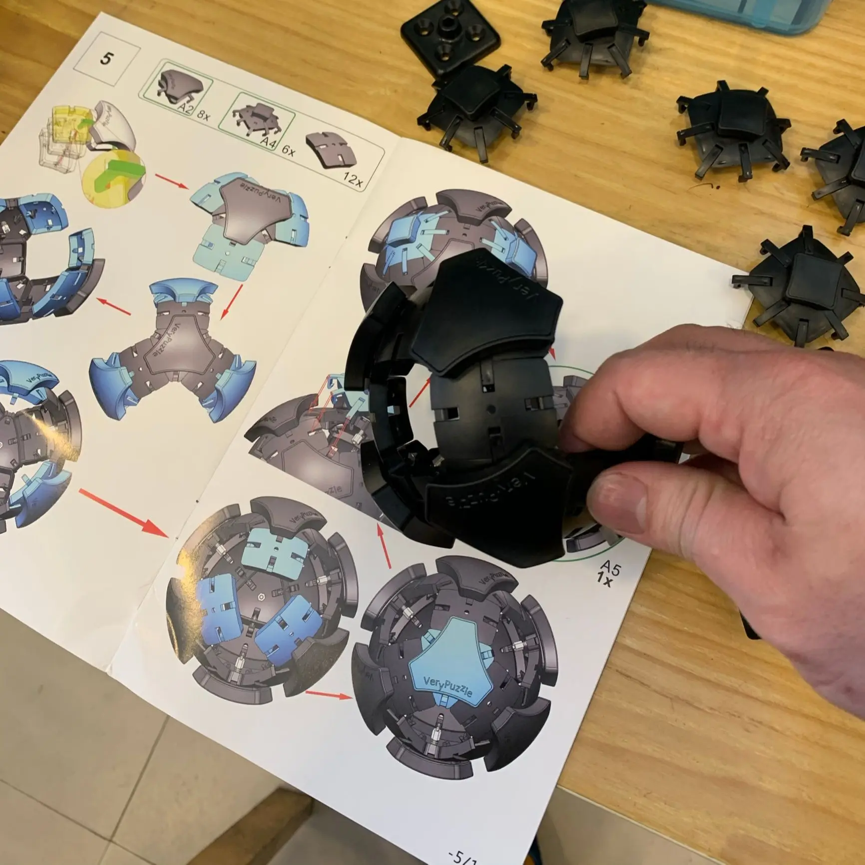 Оригинальный новый набор VeryPuzzle #79 Профессиональный самостоятельный сбор 3D волшебный шар Сумасшедший чоппер F1 Коллекция головоломок Образовательная игрушка