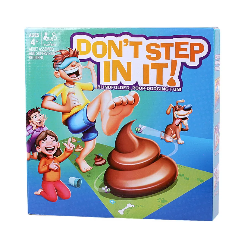 

Don't STEP IN IT Fun Spoof Blindfolded Step In Shit Parent-child Interactive Game Toy Step In Shit Luck Squishy Prank Stress Toy