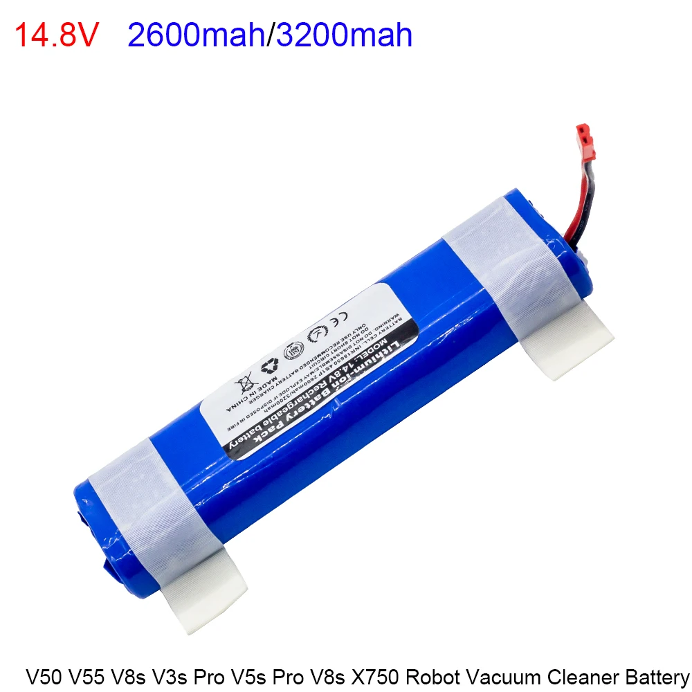 Cena 14.8V 2600mAh 3200mah Dobrej Wysokiej Jakości Bateria Dla Ilife V50 V55 V8s V3s Pro V5s Pro V8s X750 Akumulator Do Robota Sprzątającego 14.4V