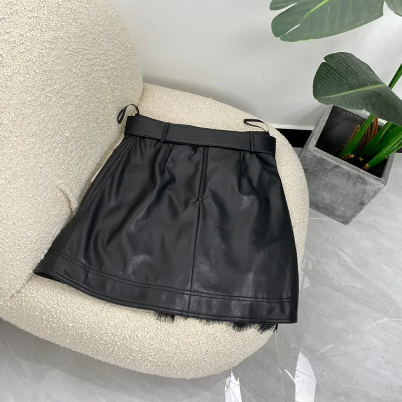 

2021 New Summer Women Fashion Solid A-line Lace Patchwork High Waist Vegetable Protein Skin Skirts