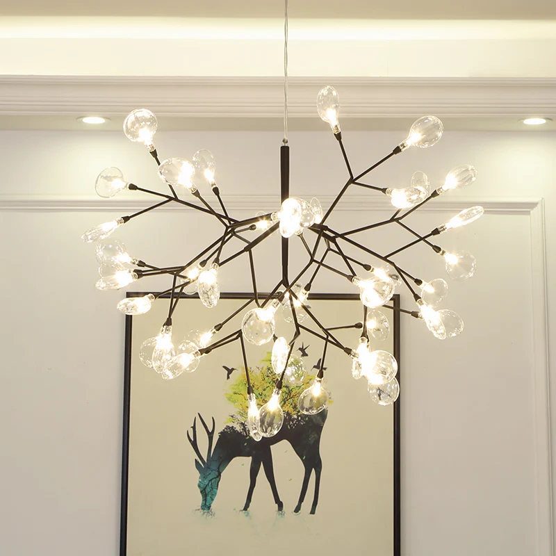 

Modern Firefly Chandelier Lighting Pendant Lusture LED Chandeliers For Living Room Bedroom Kitchen Nordic Design Fixture Lights