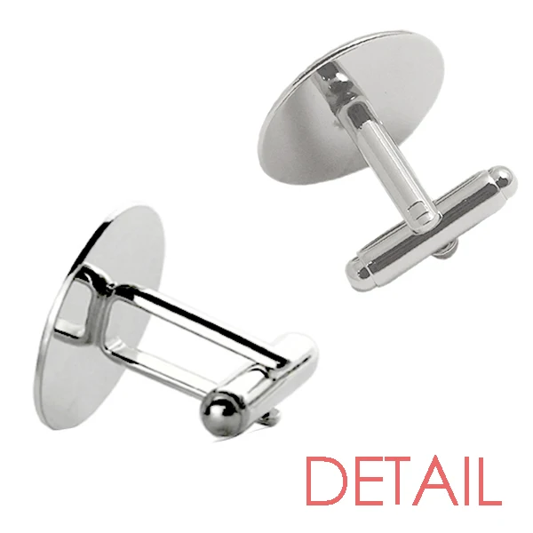 

Personalized Custom made Add Image Picture Message Round Button Cuff Clip Stud Cufflinks