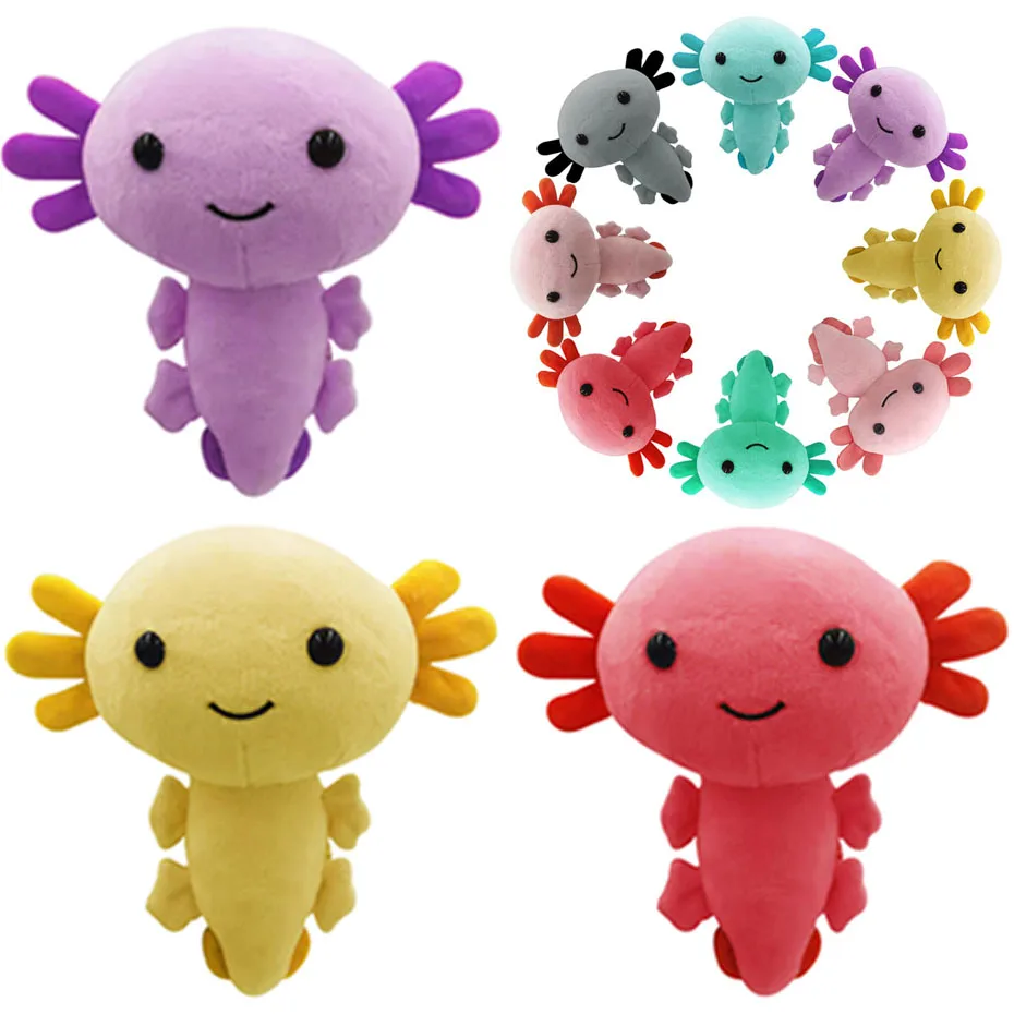 

Kawaii Axolotl, плюшевая игрушка, мультяшное животное, мягкая плюшевая кукла для детей, день рождения, искусственная плюшевая игрушка