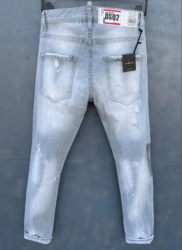 classic,Authentic DSQUARED2,Retro,Italian brand ,Women/Men Jeans,locomotive,Jogging jeans,DSQ056