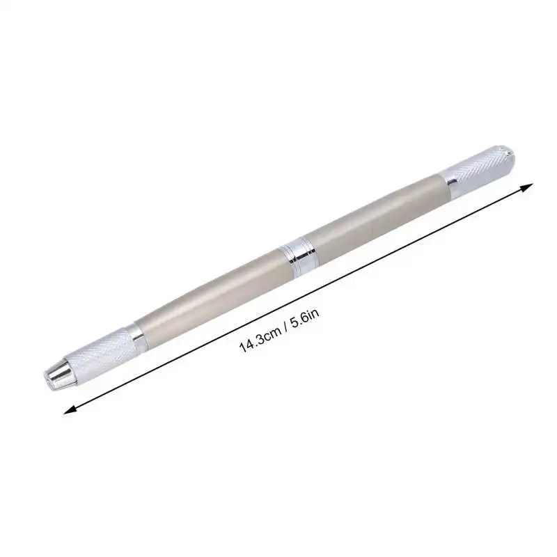 Portable Makeup Eyebrow Lip Manual Tattoo Pen Metal Microblading Accessory Semi-permanent Gog Tools | Красота и здоровье