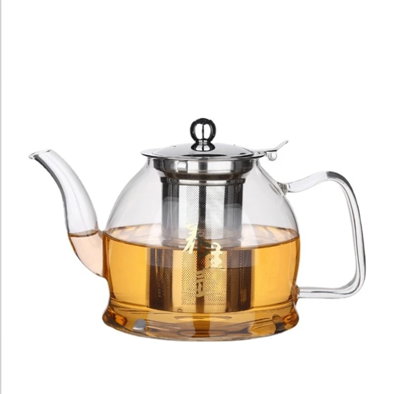 

Glass Teapot, 1200 Ml Tea Pot, Teapot, Glass Teapot with Infuser, Borosilicate Teapot with Infuser for Loose Tea