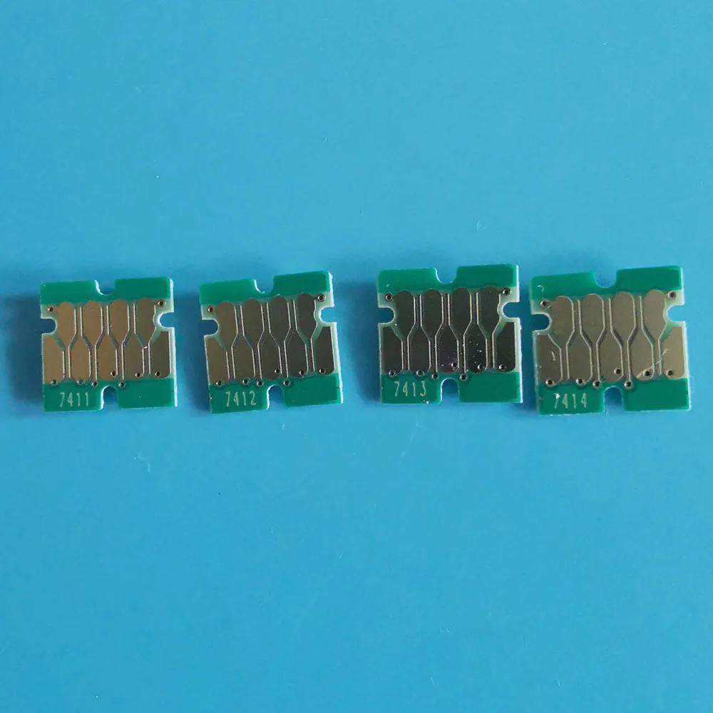 Чип T7411/X T7414 one time для картриджа epson surecolor F6200 F7200 F9200 F9300 F6000 F7000 с новым серийным