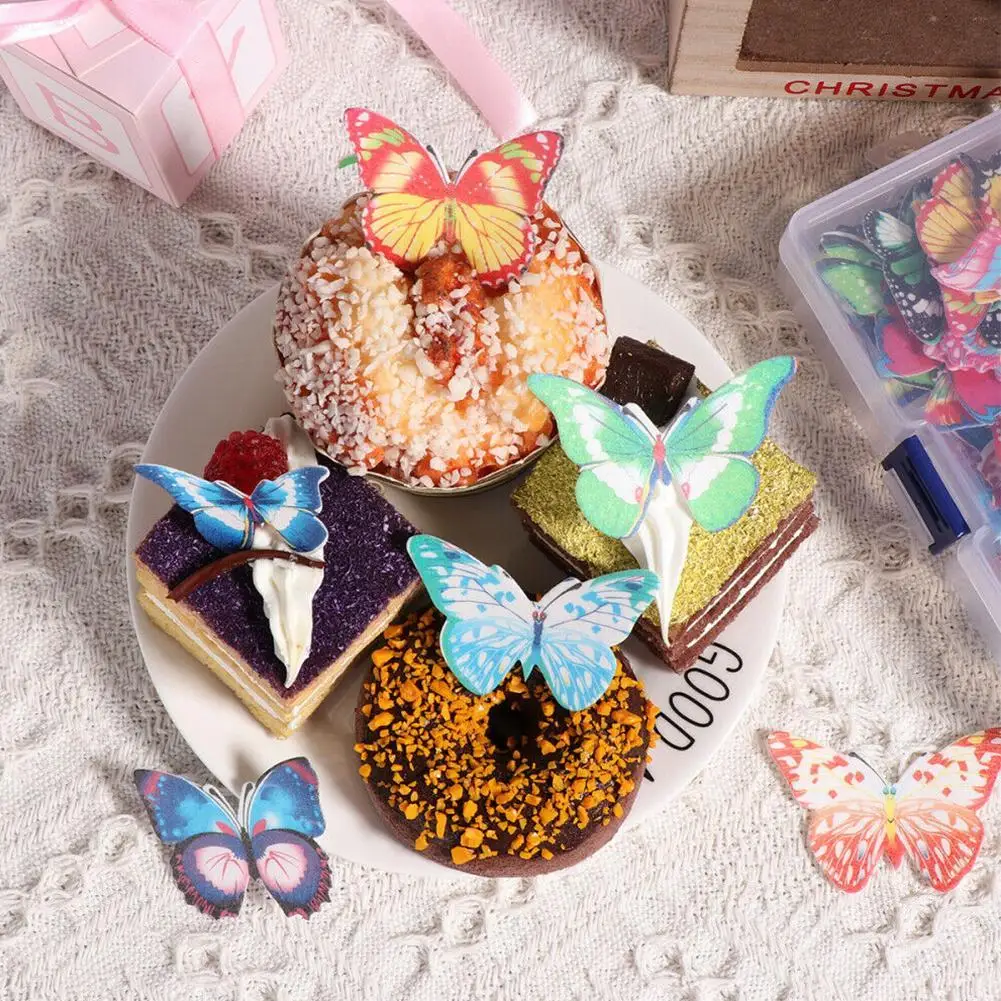 

Cake Decorating Tool Mixed Butterfly Cake Tool Edible Cake tools Rice Rice Cake Birthday Tool Glutinous Cake Baking Paper A1U9