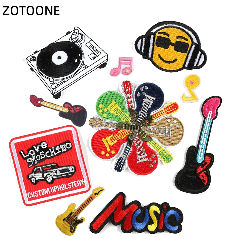 ZOTOONE модные музыкальные гитарные пластыри наклейки железо на одежду