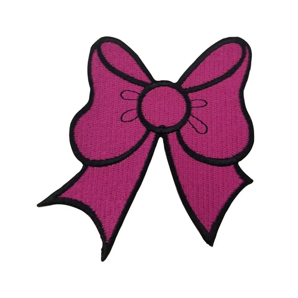 Женские розовые нашивки с бантом вышитые детские утюгом для девочек мини