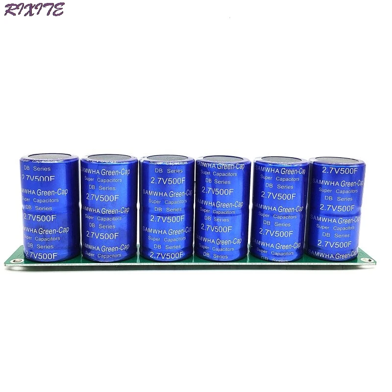 

Farad Capacitor 2.7V 500F 6 Pcs/1 Set Super Capacitance With Protection Board Automotive Capacitors