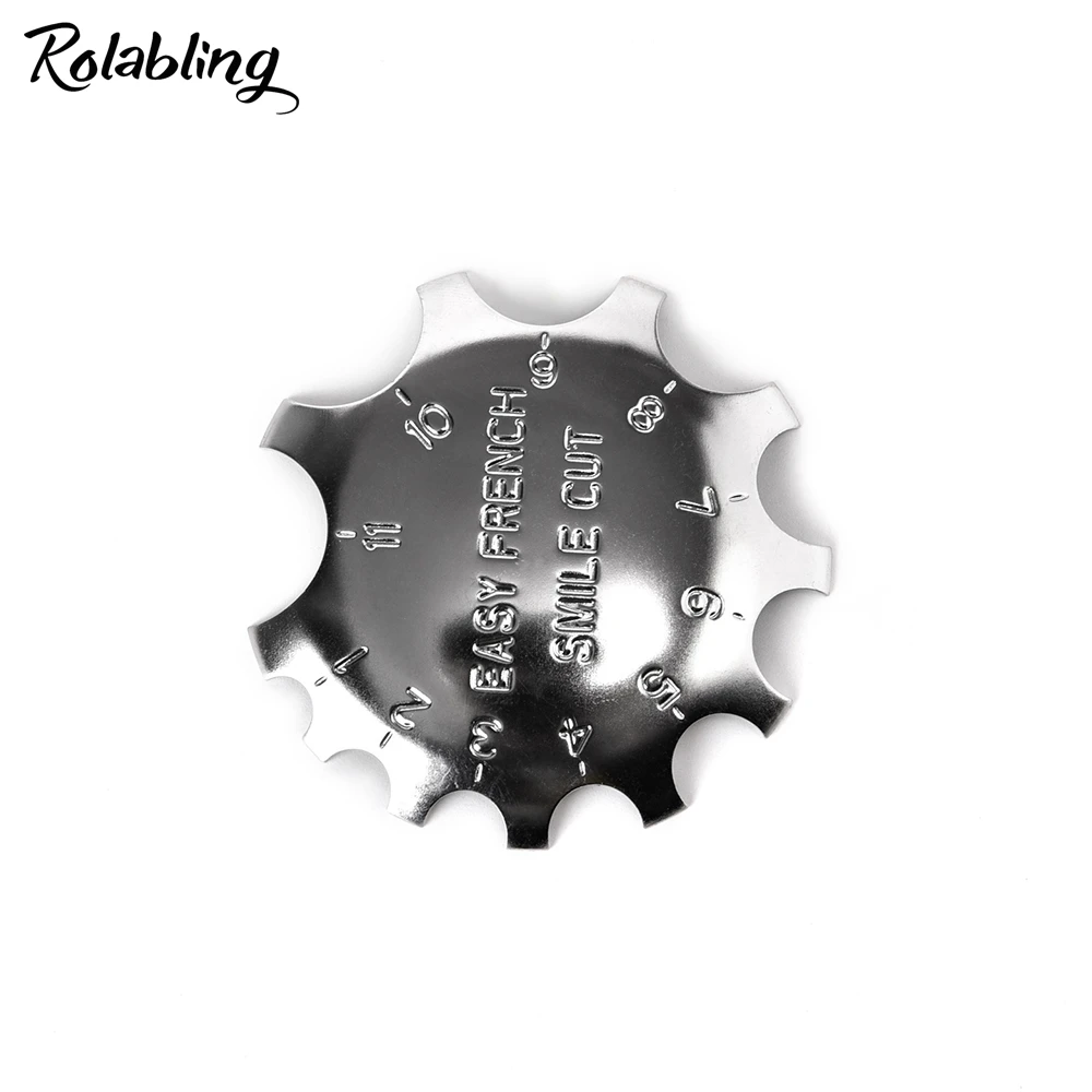 Rolabling 3 Types Easy French Smile Cut Line Nail Stencil Cutter Trimmer Clipper Multi-size DIY Manicure Accessories | Красота и